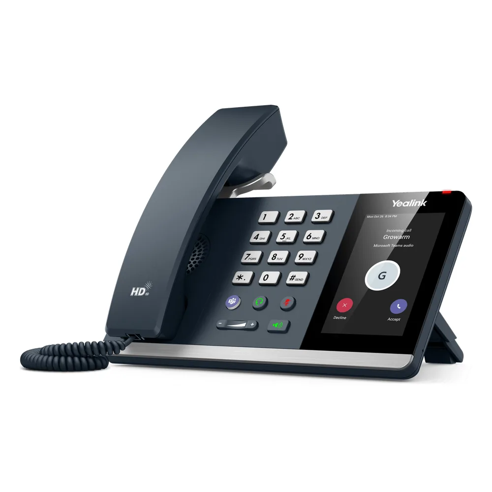 Teléfono IP Yealink MP54 Compacto con Android 12 y Certificación Microsoft Teams