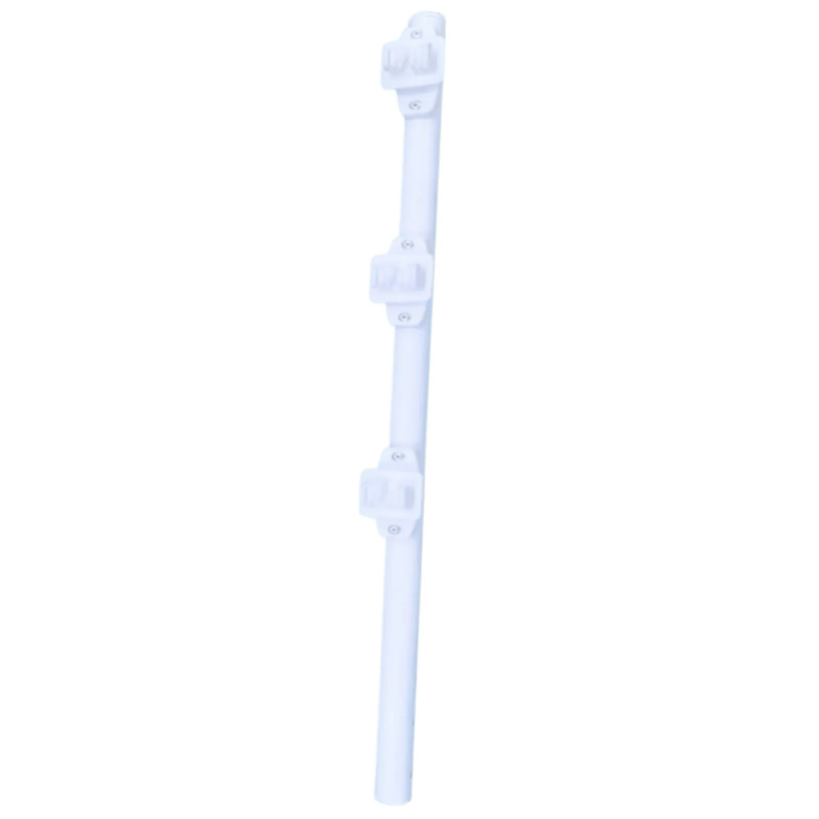 Poste de Paso / Tubo de Acero Galvanizado / Diámetro 1" / Longitud 75 cm / 3 Aisladores / Pintura Blanca / Peso 0.5 KG