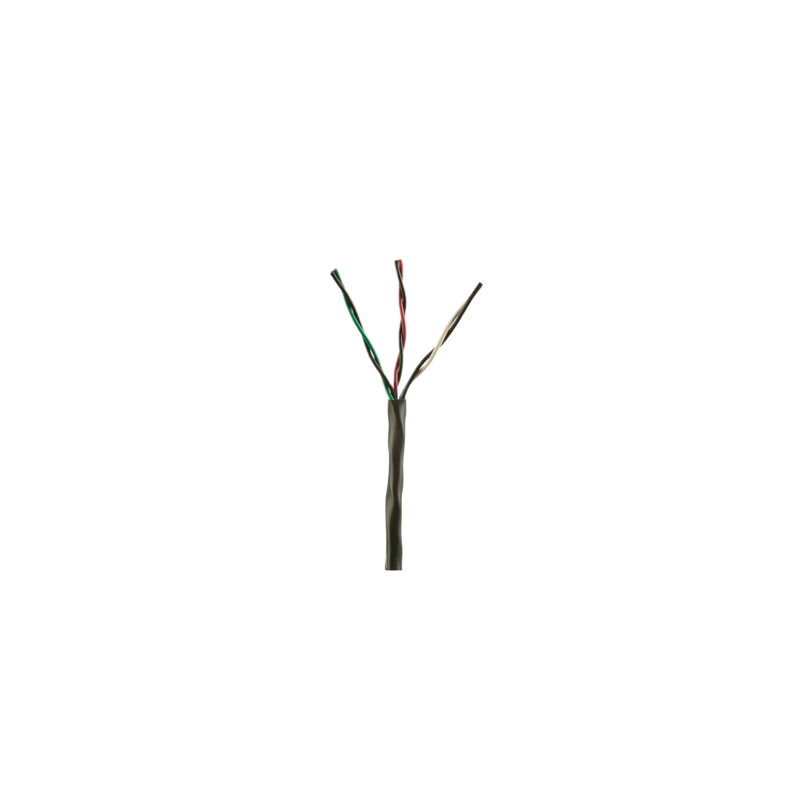 Bobina de Cable de Cobre de 3 Pares Clase 4 Para Sistemas FMPS, 16 AWG, Sin Blindaje, CMR (Riser), Uso Interior/Exterior, Color Negro, Carrete de 609 metros