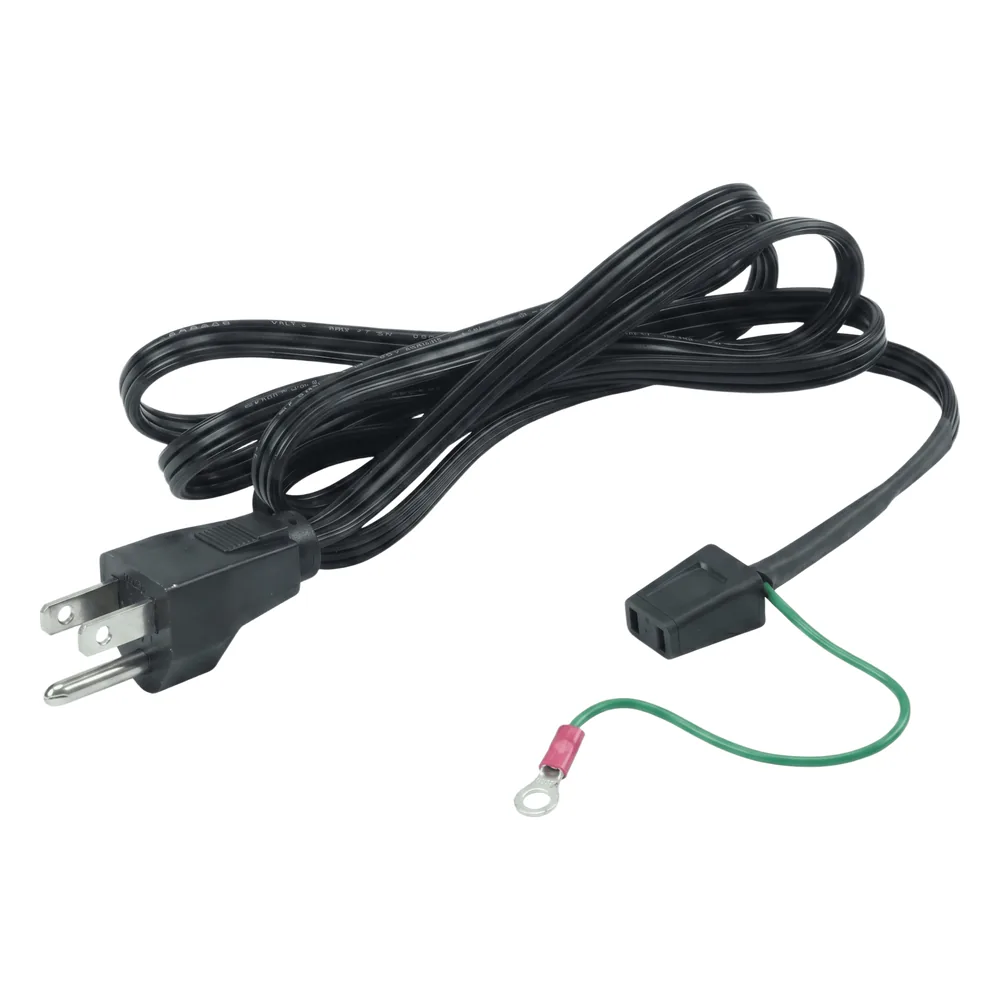 Cable de Alimentación para Ventilador / 1 Conector / 1.52 m (5 ft) / Cobre / Enchufe 3 Puntas con Tierra / Compatible con Ventiladores Compactos Hoffman