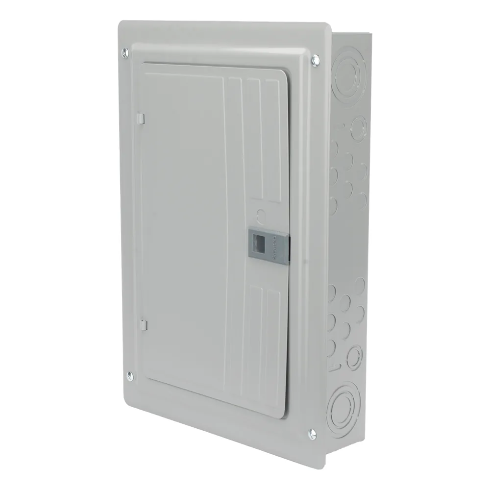 Centro de carga trifásico 3 Fases, 4 Hilos para interruptores QP, de 12 polos - 24 circuitos, 120/240vca, Barras de aluminio 125 Amp, Nema 1, uso interior. Incluye tapa.