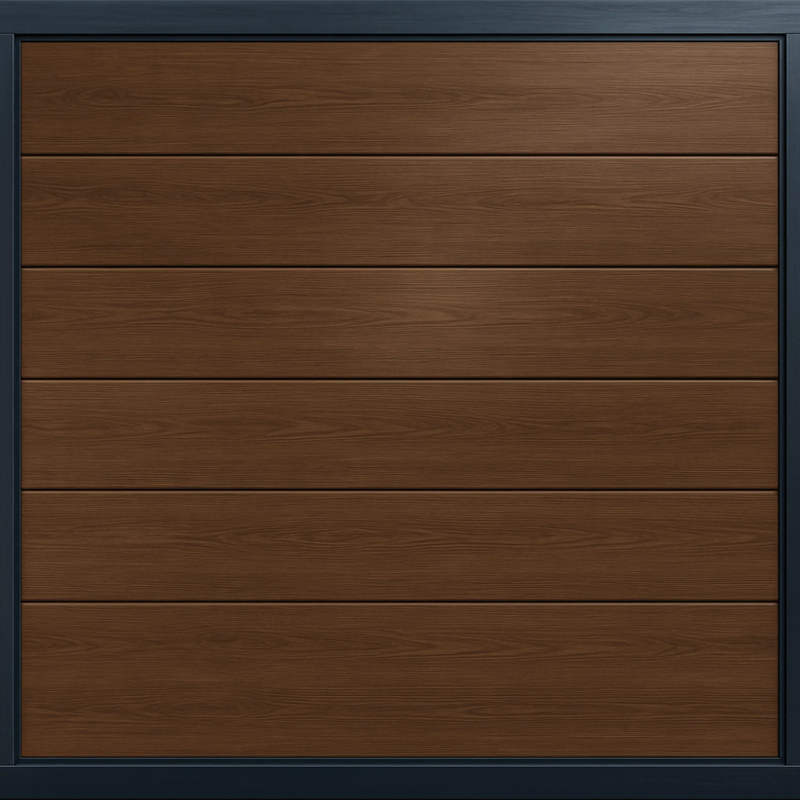 Puerta de Garage de Alta Calidad / Linea Central / Imitacion madera / oscura / 16x8 pies / AISLADA / Estilo Americana.