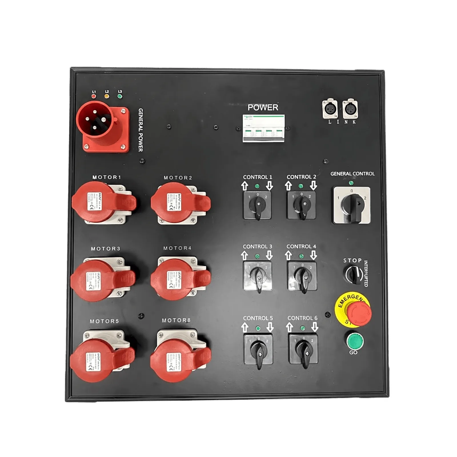 Controlador de Polipastos Eléctricos de Control Directo |6 Vías | Trifásico 110V AC 60Hz