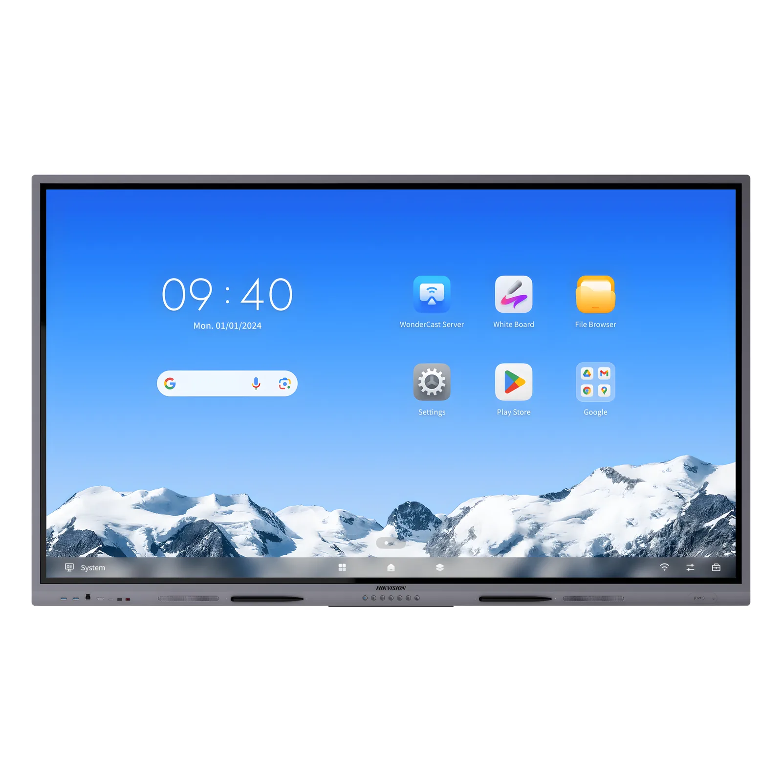 Pantalla Interactiva Touch de 86" Android 14 / Asistentes IA / Google Suite Preinstalado con Certificación EDLA / Resolución 4K / Bocinas Integradas / Entradas HDMI y VGA / Incluye 2 Lápices para Escribir