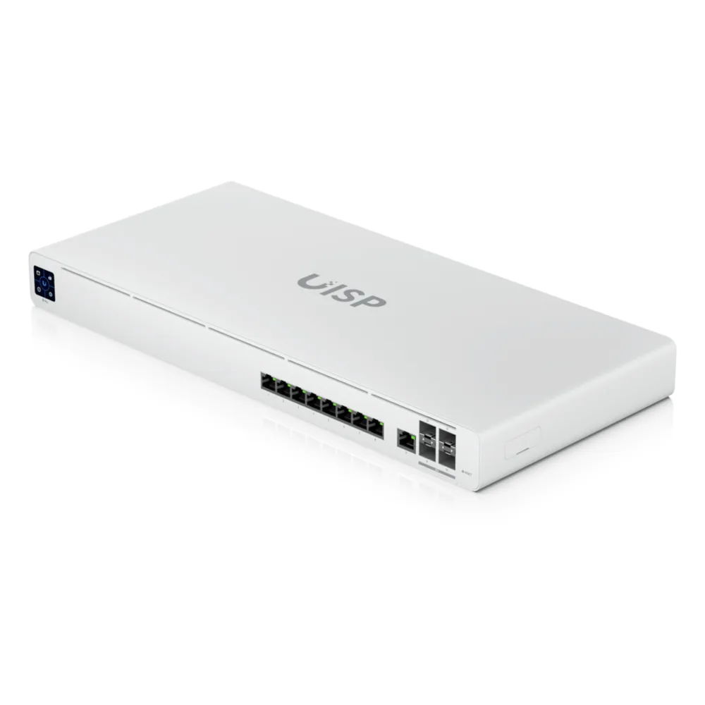 UISP Router Pro – Router 10 GbE para ISP con Switch Capa 2 Integrado, Enrutamiento Avanzado y Rendimiento NAT de hasta 9.5 Gbps