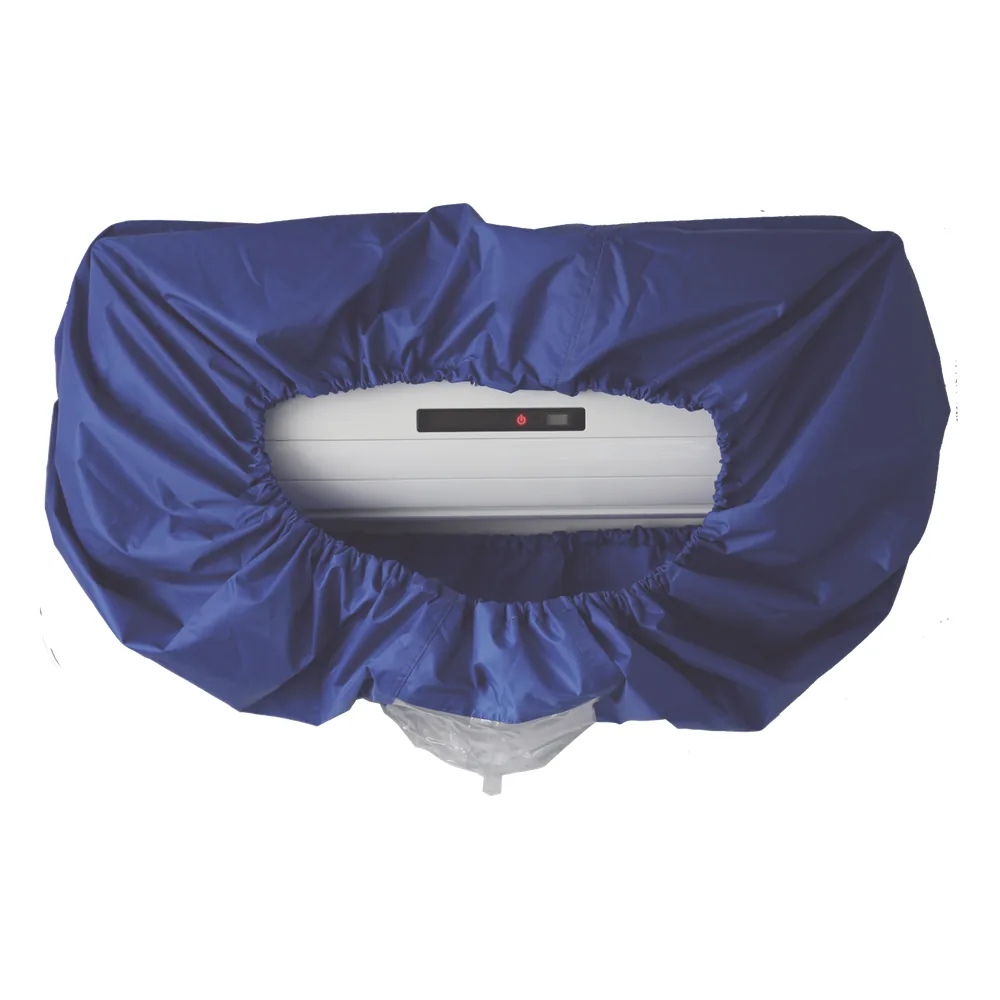Cubierta Protectora CV2M para Aire Acondicionado / Material PU Impermeable / Salida de Agua Externa / Función Antipolvo / Correa Elástica de Seguridad / Circunferencia 3.2 m / Peso 0.57 kg