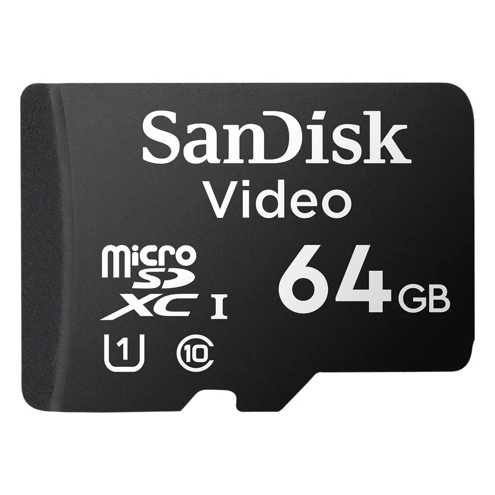 Memoria microSD SanDisk 64GB / Alta Resistencia / Videovigilancia / Clase 10