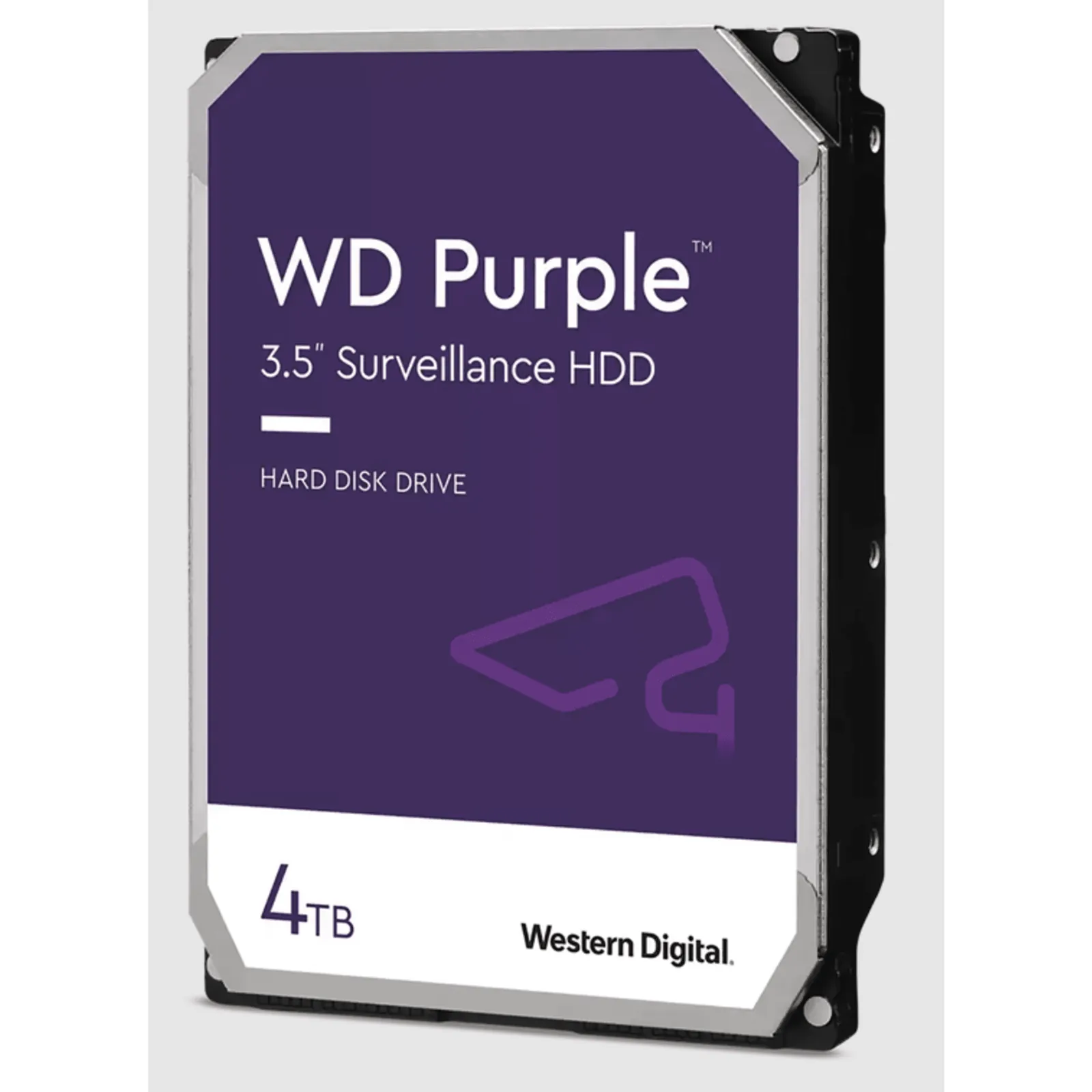 Disco Duro WD Purple Surveillance / 4TB / SATA 6Gb/s / 3.5" / Tecnología AllFrame / 180TB año Workload / Soporte 64 Cámaras HD / 16 Bays / Componentes Anti-Corrosión / 3 Años Garantía