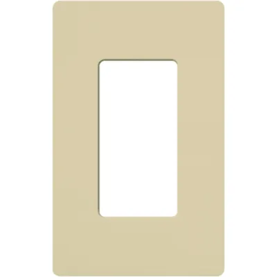 Placa de pared 1 espacio, línea Claro, color marfil, para atenuadores, switches y controles Pico