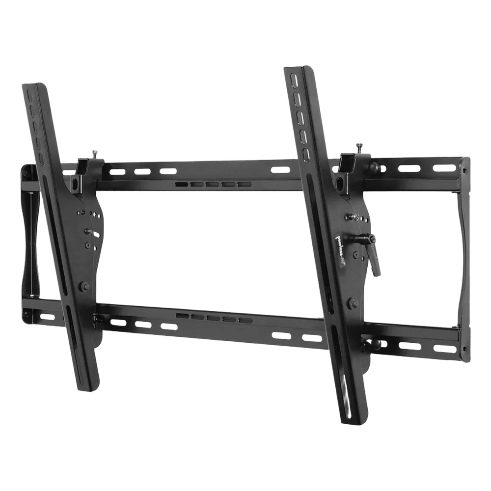 Montaje de pared Universal con inclinacion para Pantallas de 40" a 75" / Inclinación +15° a -5° / Capacidad Carga 79 kg / Sistema Hook-and-Hang Instalación Individual