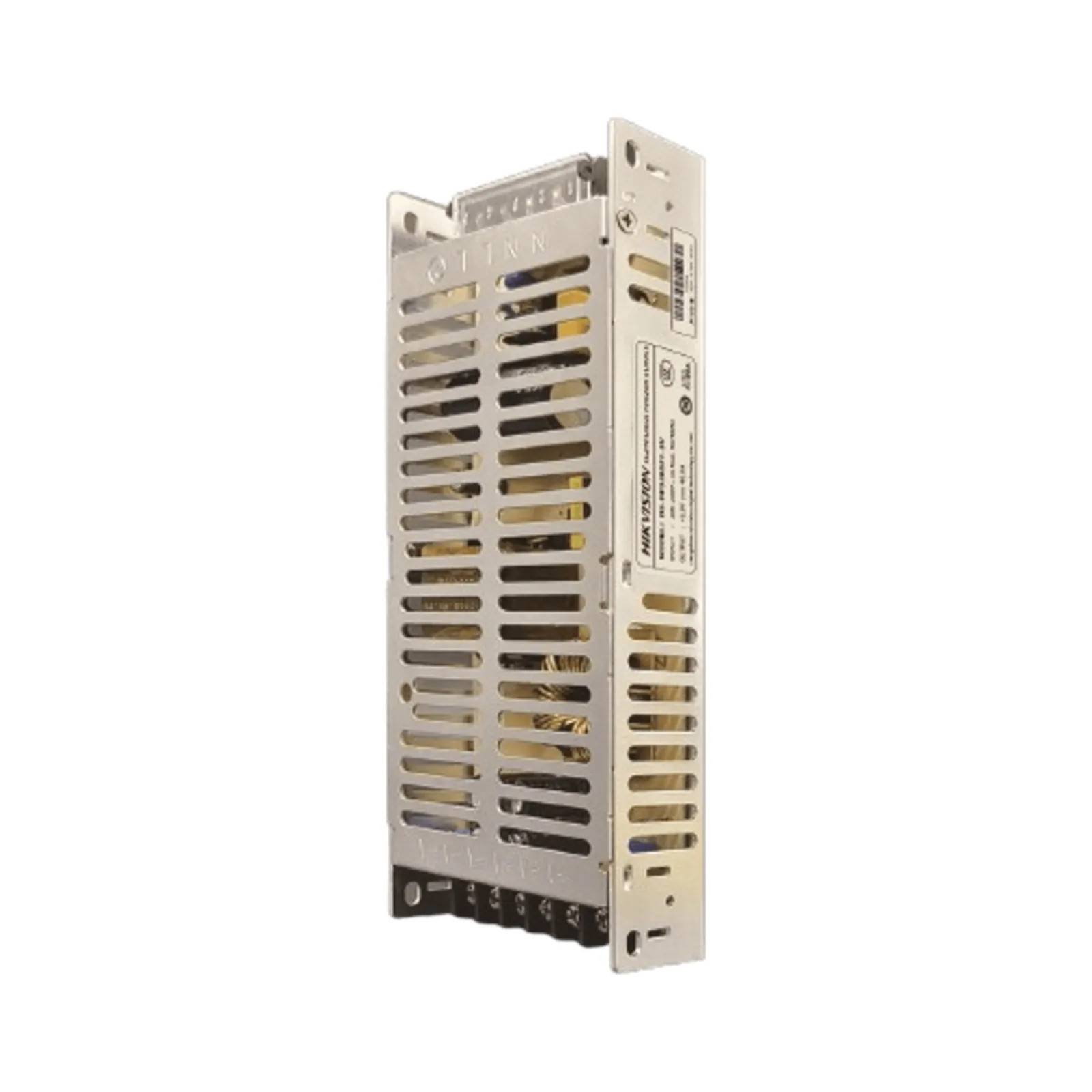 Caja con 40 Fuentes de Alimentación Hikvision 5V 40A 200W / Protección Cortocircuito y Sobrecarga / Eficiencia 87% / Rango Temperatura -40°C a 70°C / Convección Natural / Auto-Recuperación