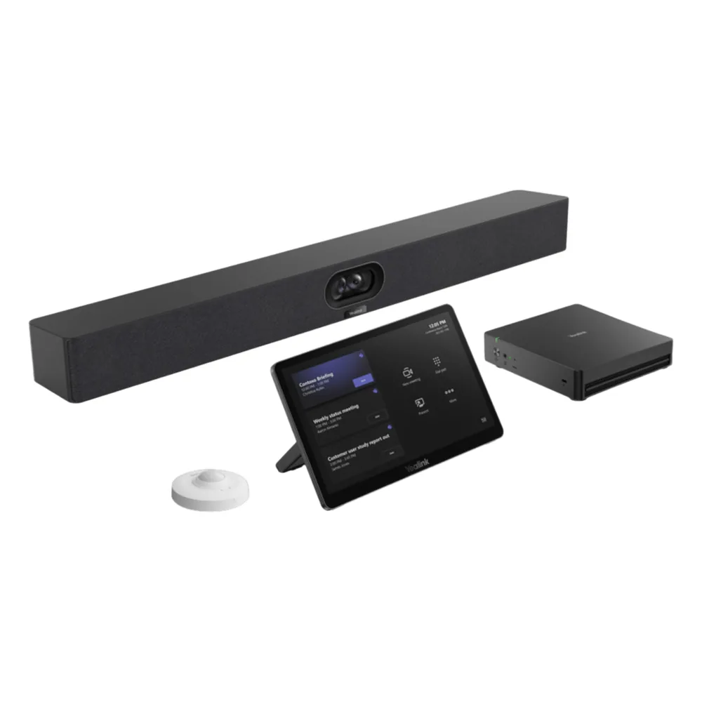 Sistema de Videoconferencia MVC‑S40‑C5U de Yealink para Salas Pequeñas y Medianas con Microsoft Teams Nativo, RoomSensor Inteligente y Control Táctil Avanzado