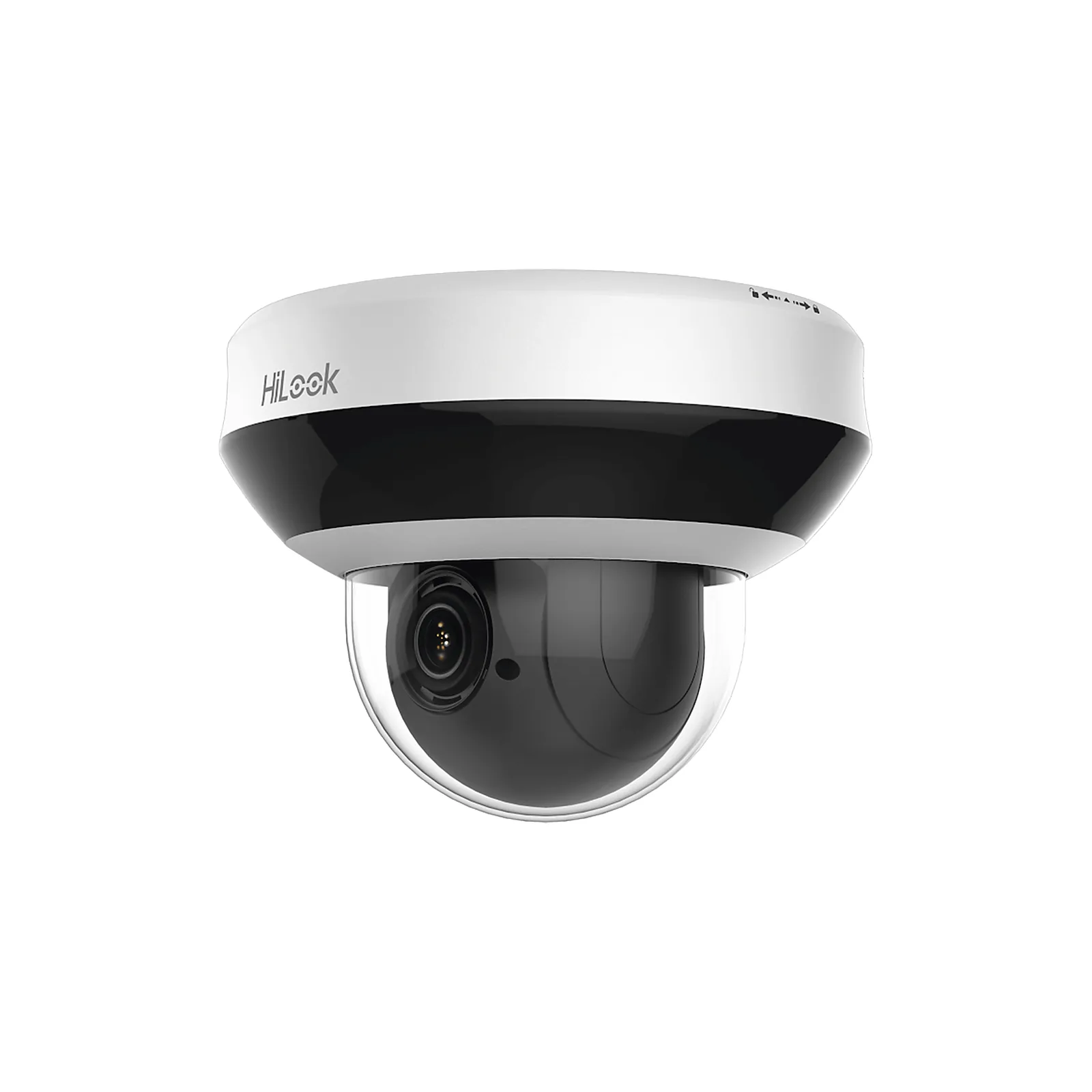 Mini PTZ IP 4 Megapixel / 4X Zoom / Audio Bidireccional / H.265+ / 20 mts IR EXIR / WDR 120 dB / PoE / IK10 / IP66 / Ultra Baja Iluminación / Micrófono Integrado / Micro SD
