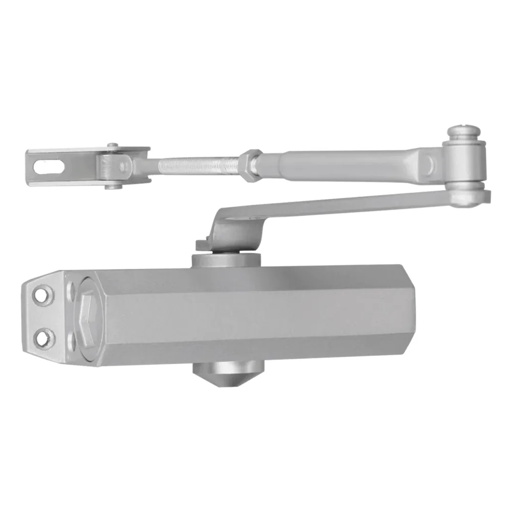 Cierra Puertas / De Superficie / Puertas de Metal / Puertas de Madera / Ajustable para Tamaños / Puertas Hasta 65 kg / Incluye Herrajes / Brazos de Acero Forjado