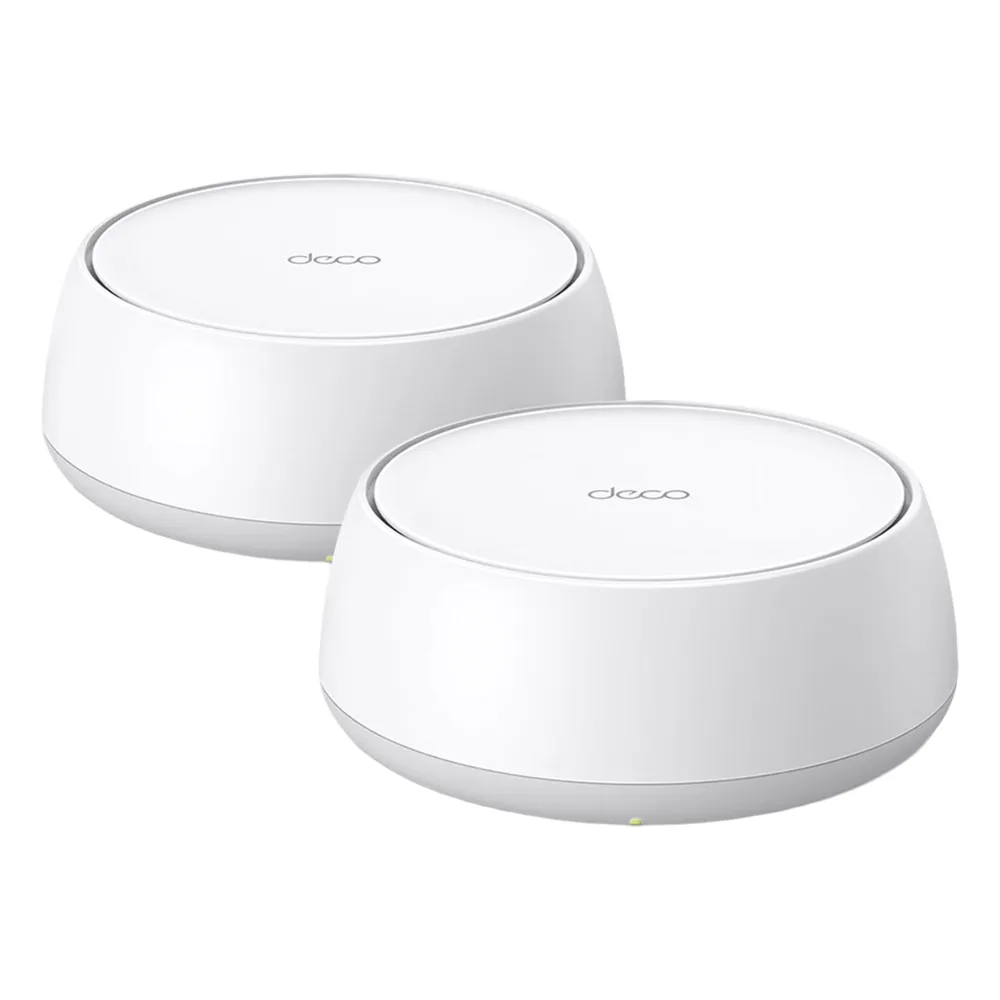 Kit Routers Inalámbricos MESH Interior para Hogar / Doble Banda Wi-Fi 7 BE3600 Mbps / 2 Puerto 1 Gigabit WAN/LAN / 4 Antenas Internas / Operación Multi-Link MLO / Administración Mediante la App Deco (iOS, Android) / HomeShield