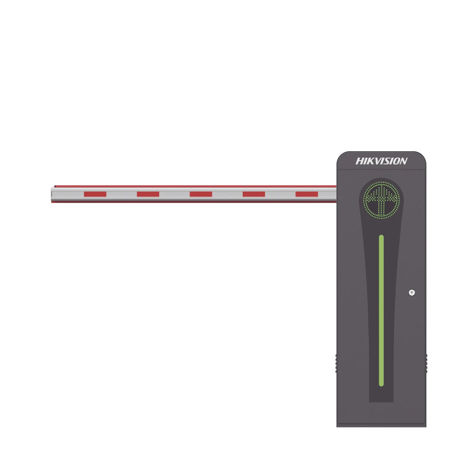 Barrera Vehicular con Brazo Iluminado Led 4 mts INCLUIDO / Izquierda / Alto Desempeño / Brushless / Semáforo Rojo-Verde en Gabinete / Incluye 2 Controles Remotos