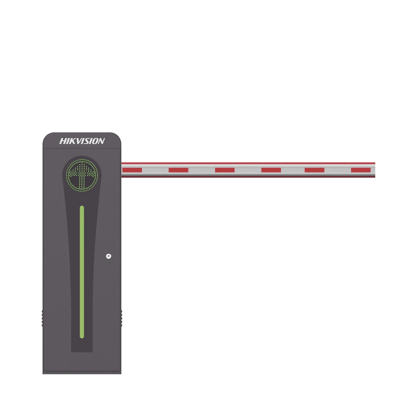 Barrera Vehicular con Brazo Iluminado Led 4 mts INCLUIDO / Derecha / Alto Desempeño / Brushless / Semáforo Rojo-Verde en Gabinete / Incluye 2 Controles Remotos