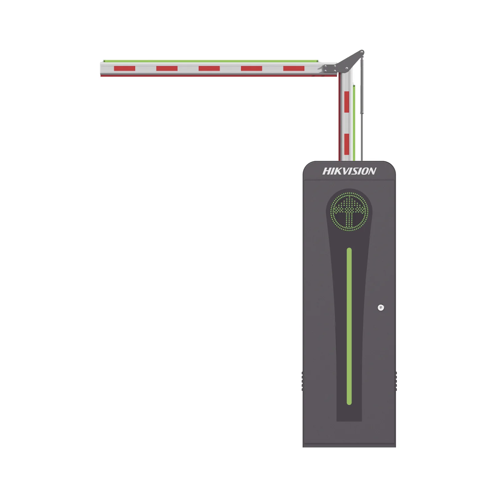 Barrera Vehicular con Brazo Articulado Iluminado Led 3 mts INCLUIDO (1.5 + 1.5) / Izquierda / Alto Desempeño / Brushless / Semáforo Rojo-Verde en Gabinete / Incluye 2 Controles Remotos