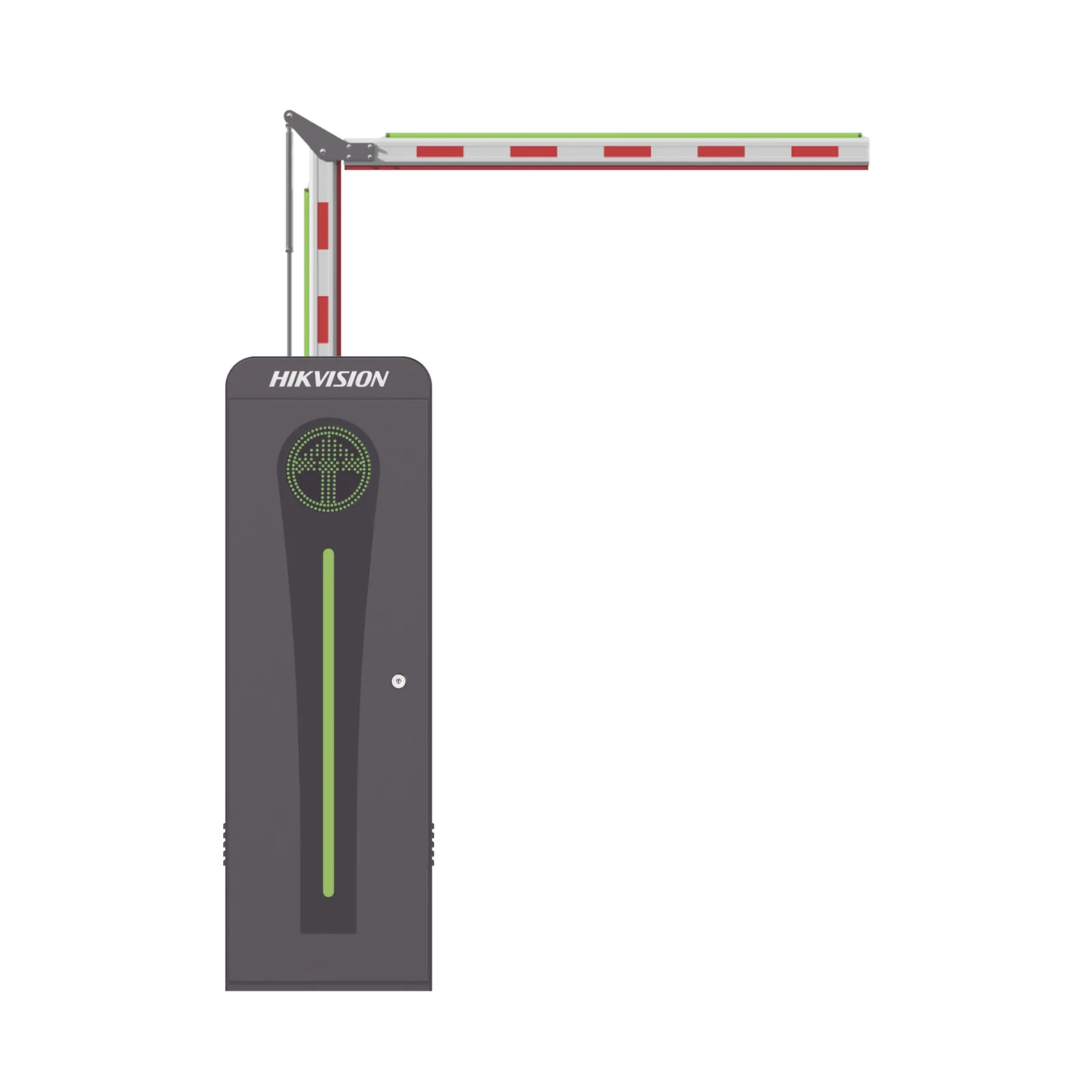 Barrera Vehicular con Brazo Articulado Iluminado Led 3 mts INCLUIDO (1.5 + 1.5) / Derecha / Alto Desempeño / Brushless / Semáforo Rojo-Verde en Gabinete / Incluye 2 Controles Remotos