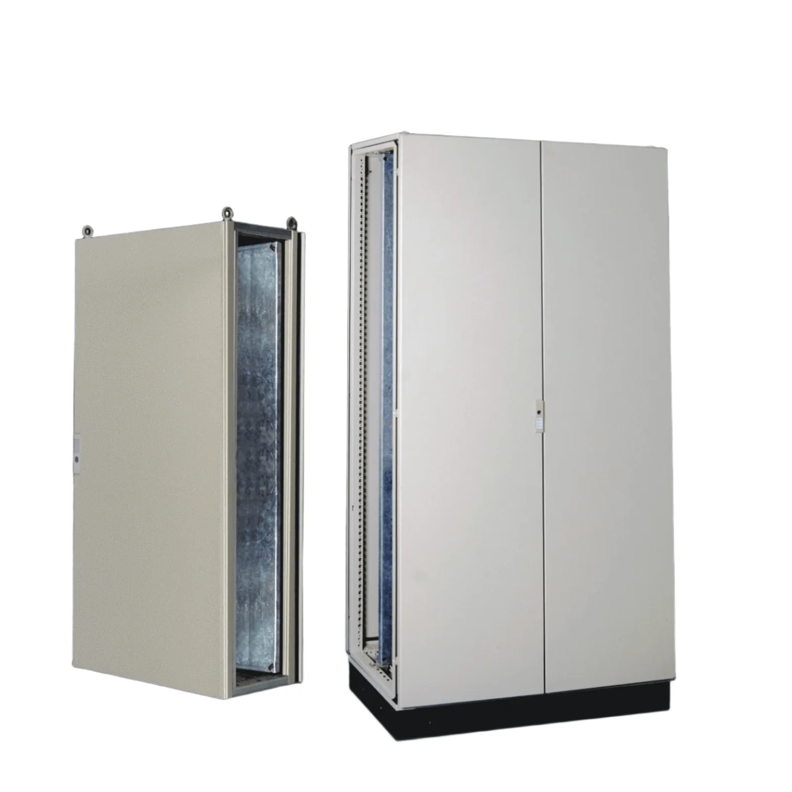 Gabinete de Acero IP55 (1200 x 2000 x 600 mm) con Placa Trasera Interior Metálica y Puerta Doble