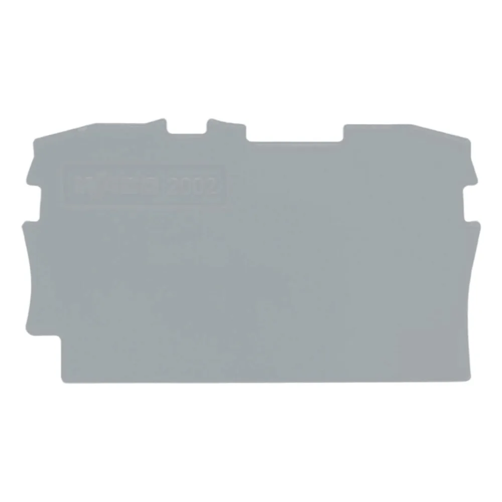 Placa Final e Intermedia para Aplicaciones Ferroviarias / Espesor 0,8 mm / Material Poliamida PA 66 V0 / Cumple Normativa EN 50155 / Certificaciones CCC e IECEx / Resistente a Vibración y Choque 5g / Compatible con Sistemas CAD/CAE