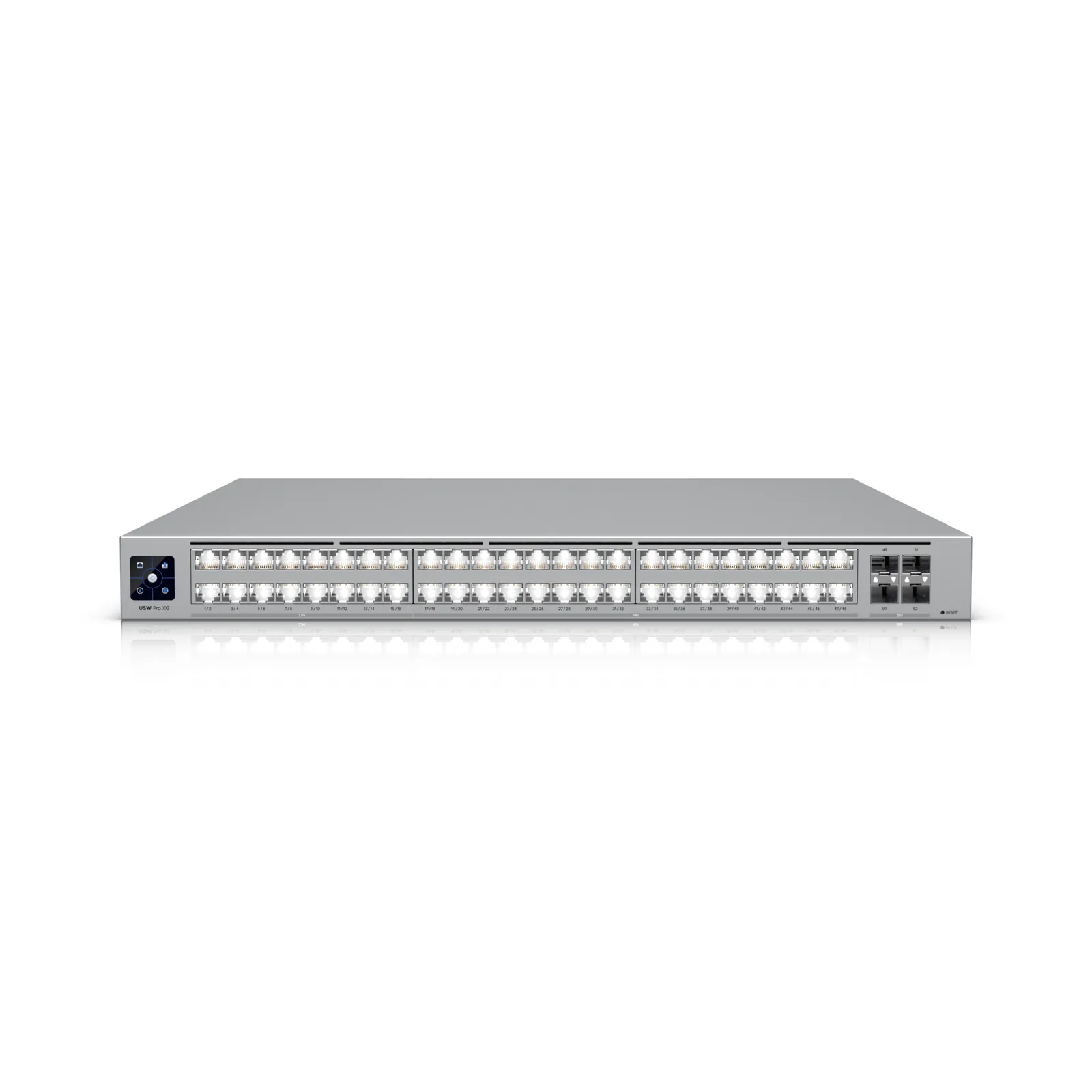 UniFi Switch USW-Pro-XG-48 / Capa 3 / 48 puertos (32 × 10 GbE, 16 × 2,5 GbE) + 4 puertos SFP28 25 G