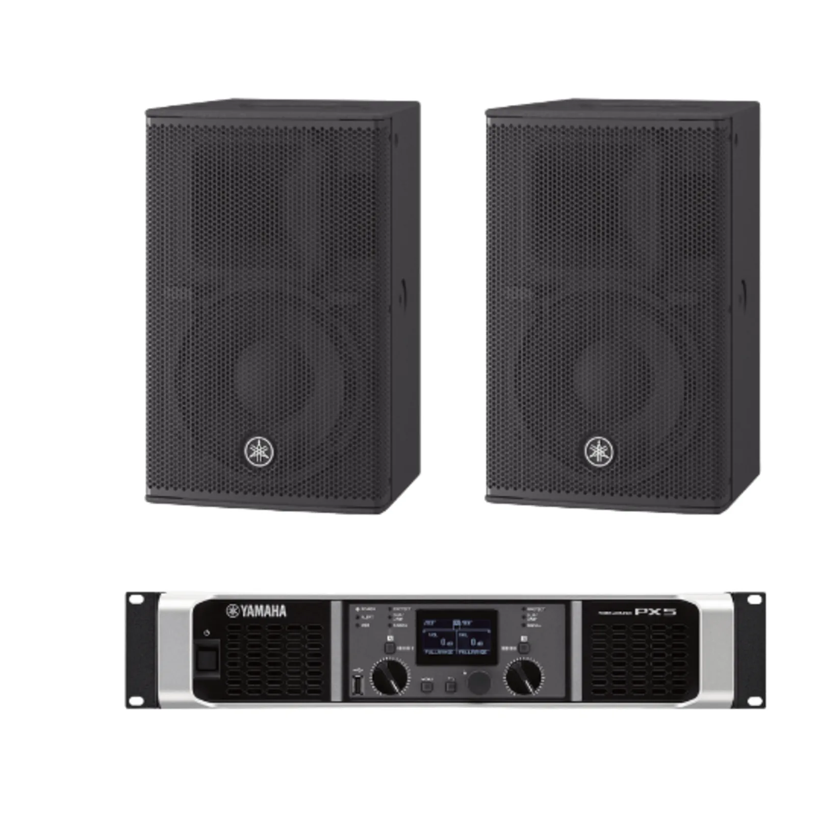 Kit Refuerzo Sonoro | Incluye 2 Bocinas CHR10 y 1 Amplificador PX5 | Ideal para Aplicaciones de Música en Primer Plano