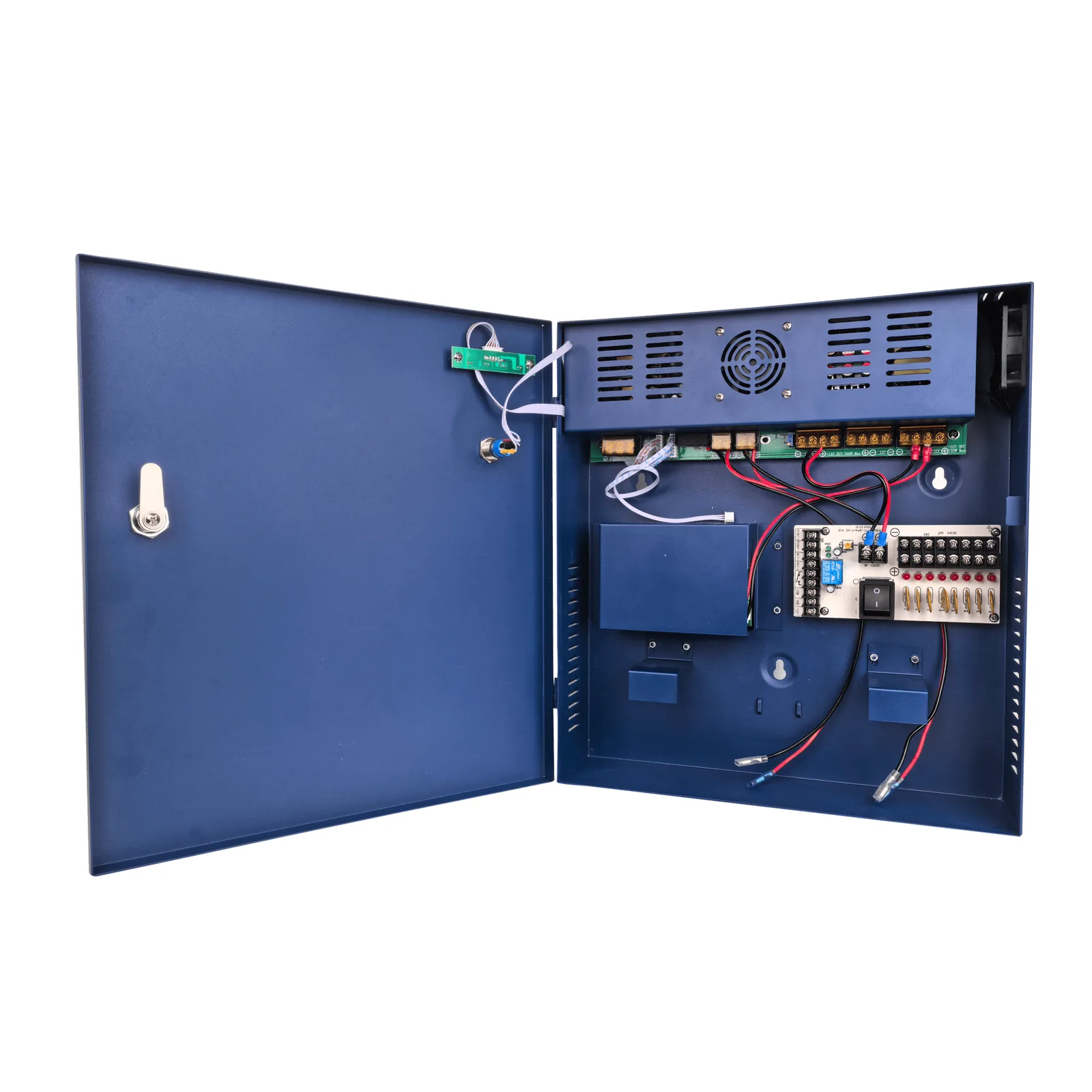 Fuente de poder profesional PoE (Power over Ethernet) de 8 puertos con capacidad total de 360W, diseñada específicamente para sistemas de videovigilancia CCTV y control de acceso.