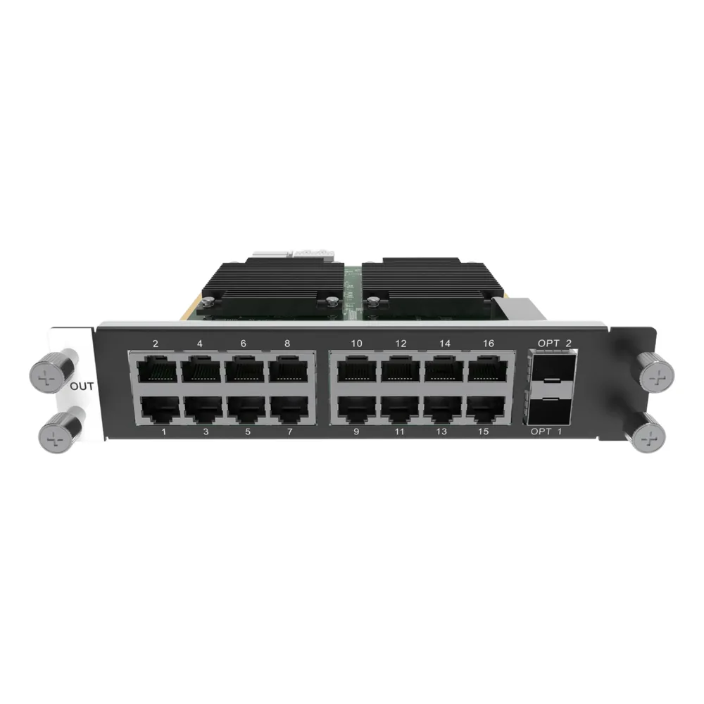 Tarjeta de salida de 16 puertos RJ45 + 2 Puertos STP