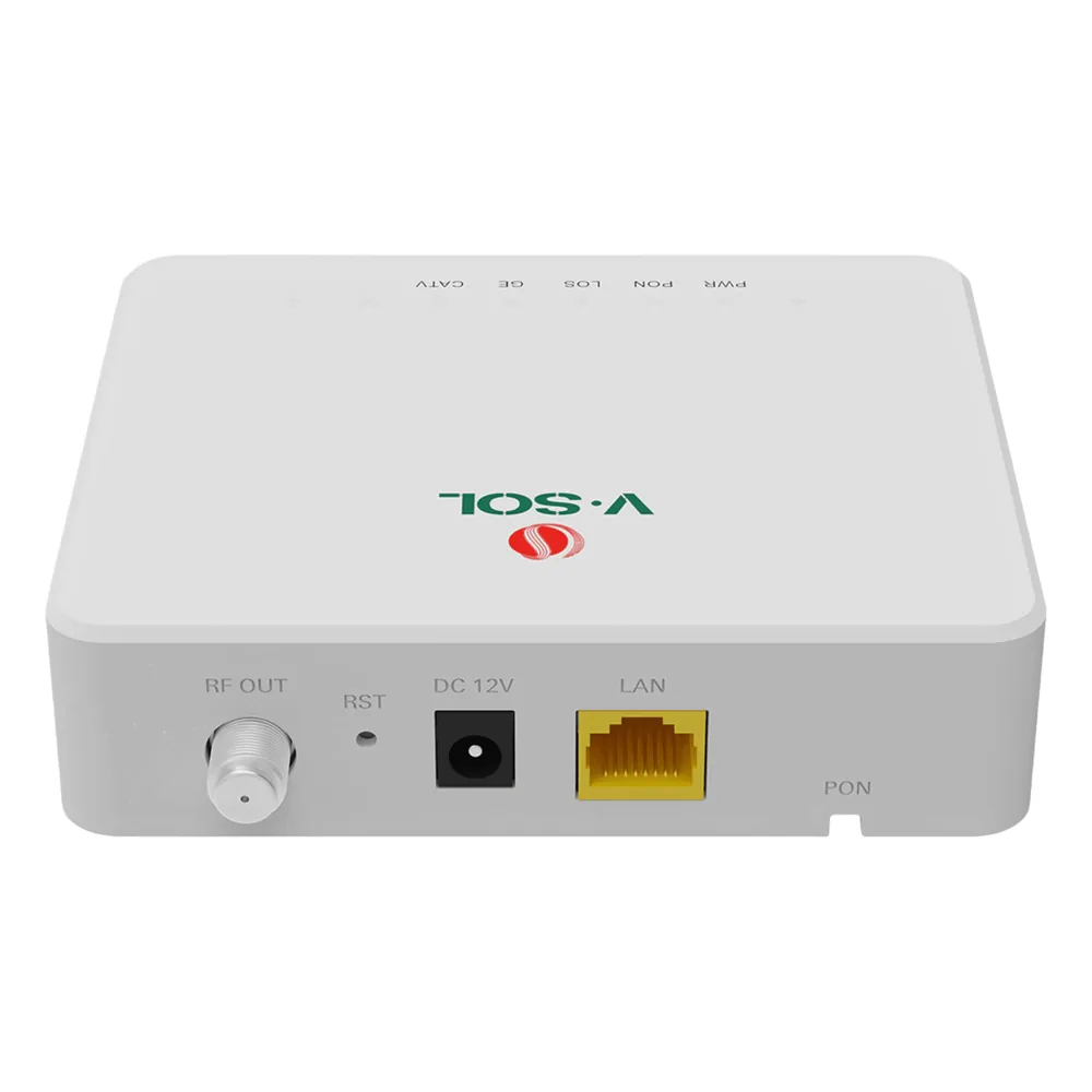 ONU Bridge Dual GPON/EPON con 1 Puerto SC/APC + 1 puerto LAN Gigabit + 1 puerto CATV