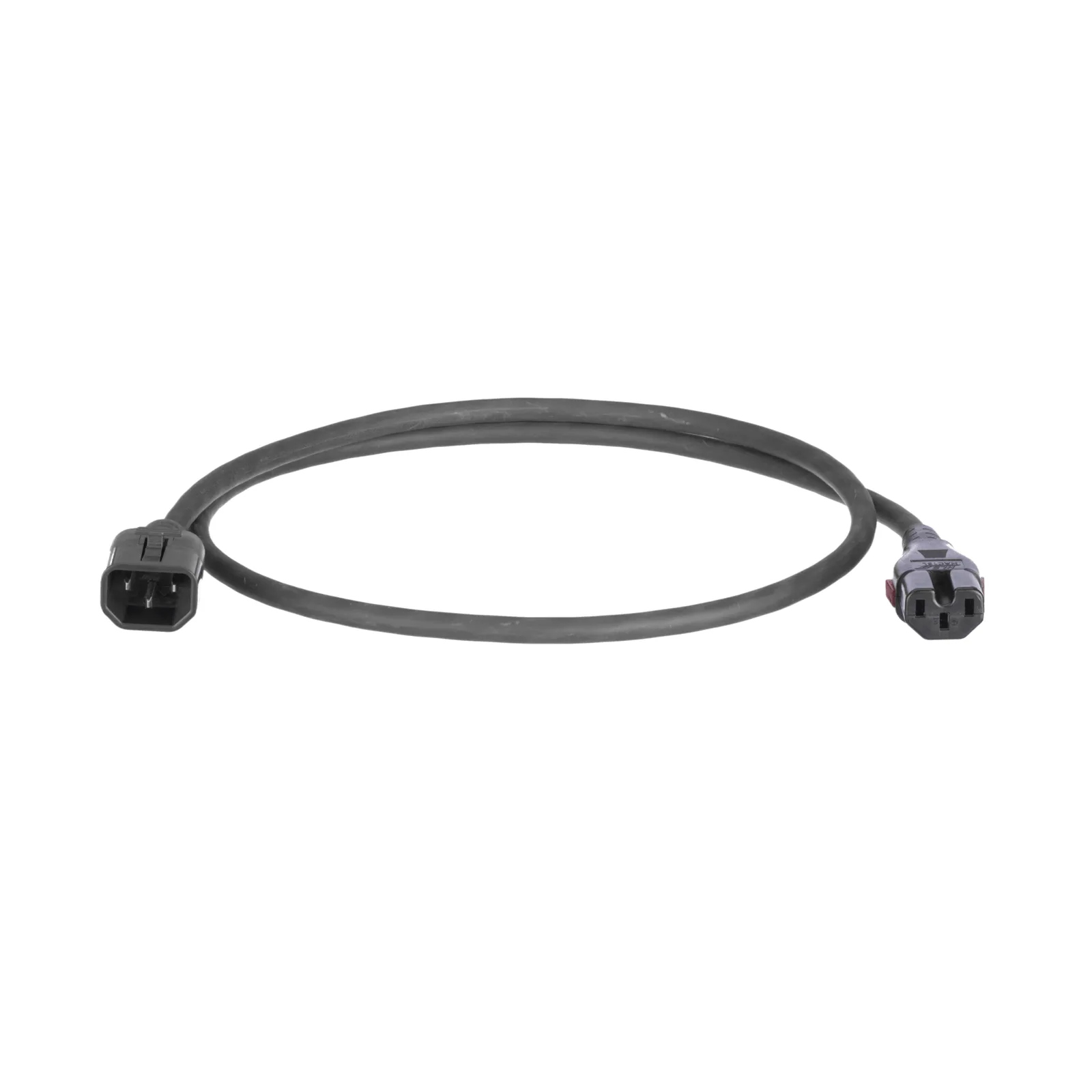 Cable de Alimentación Eléctrica Con Bloqueo Doble de Seguridad, de IEC C14 a IEC C13, 4 ft. de Largo, Color Negro, Paquete de 10 Piezas