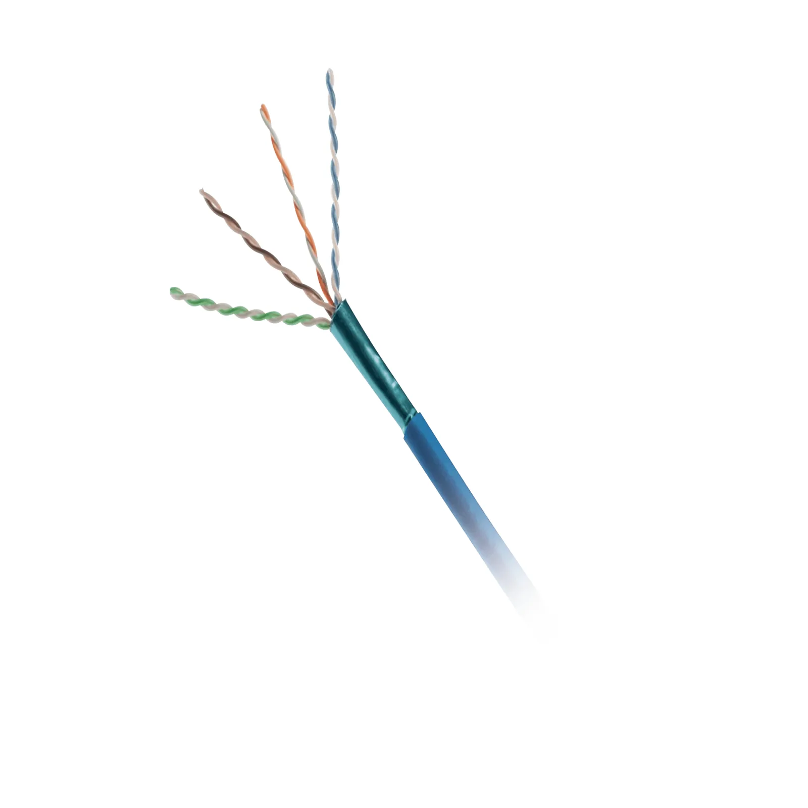 Bobina de Cable UTP de 4 Pares, Cat6A, 23 AWG, CMP (Plenum), Color Azul, 305 Metros (1000 Pies)