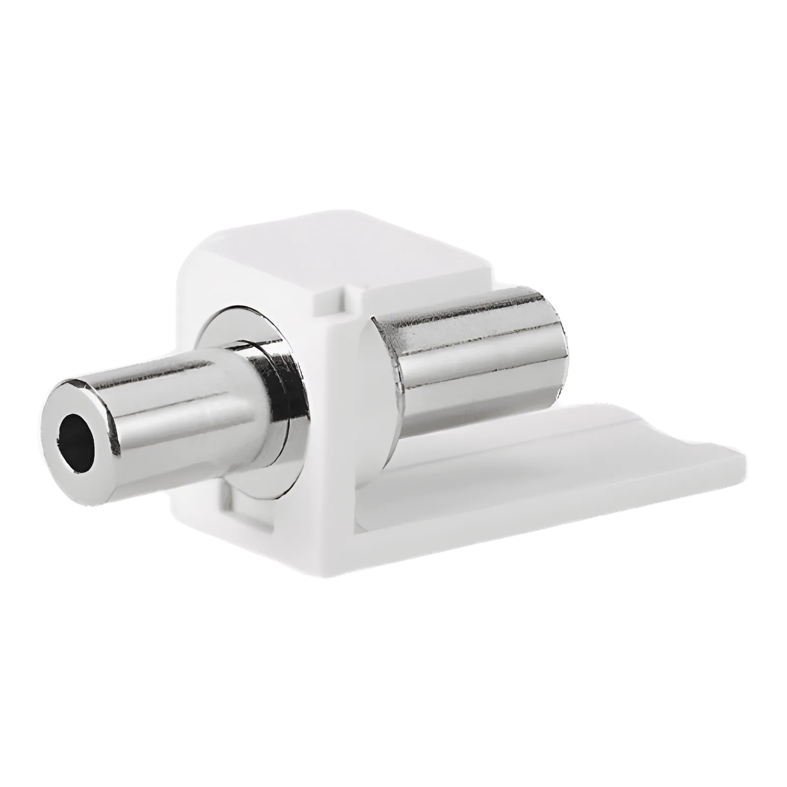 Módulo Acoplador Estéreo de 3.5 mm (1/8 Pulgadas), Tipo Mini-Com, de Paso, Color Blanco