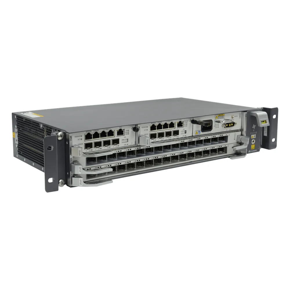 OLT GPON OptiXAccess Carrier Class con 1 tarjeta de 16 puertos GPON C++, 2 ranuraas, 1 fuente de alimentación AC, 2 UR