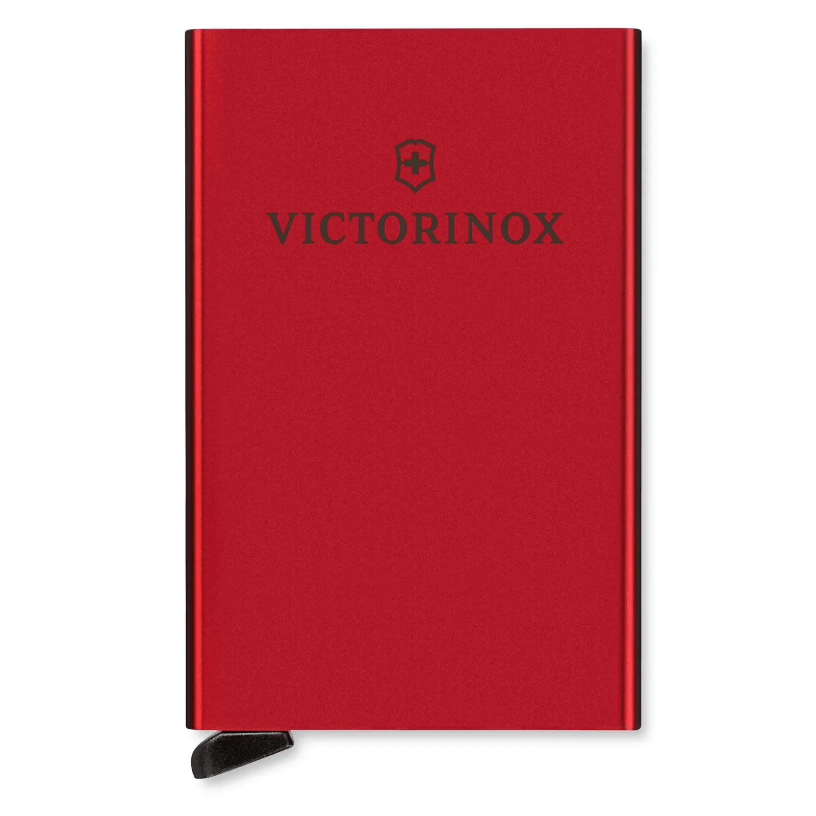 Tarjetero / Almacenamiento Seguro 4-6 Tarjetas / Aluminio Duradero / Protección RFID / Sistema Deslizamiento Patentado / Color Rojo.