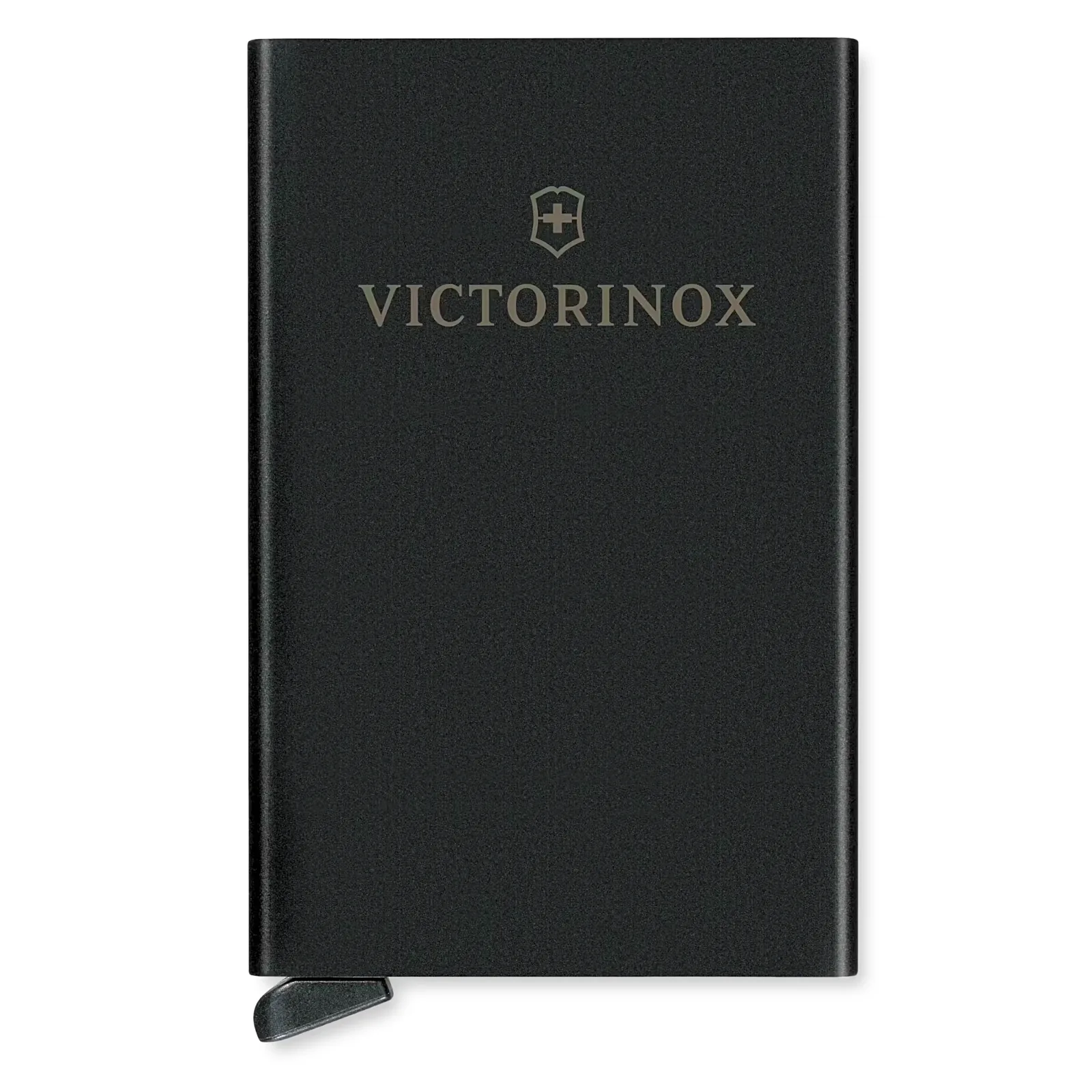 Tarjetero / Almacenamiento Seguro 4-6 Tarjetas / Aluminio Duradero / Protección RFID / Sistema Deslizamiento Patentado / Color Negro.