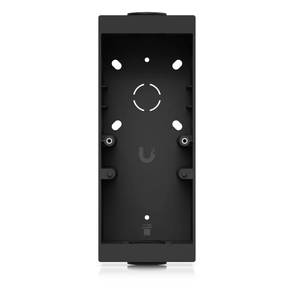 Caja de Conexión Color Negro para Lectores Profesionales UniFi Access y Doorbell, Montaje en Superficie Plana, Compatible con Conduit de 3/4”