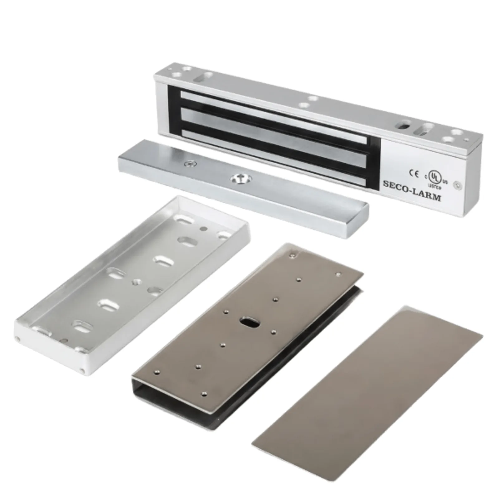 Kit Para Control de Acceso Incluye Chapa Magnética de 600 Lbs / Montaje En "U" Para Puerta de Cristal / Uso Interior / Certificación UL