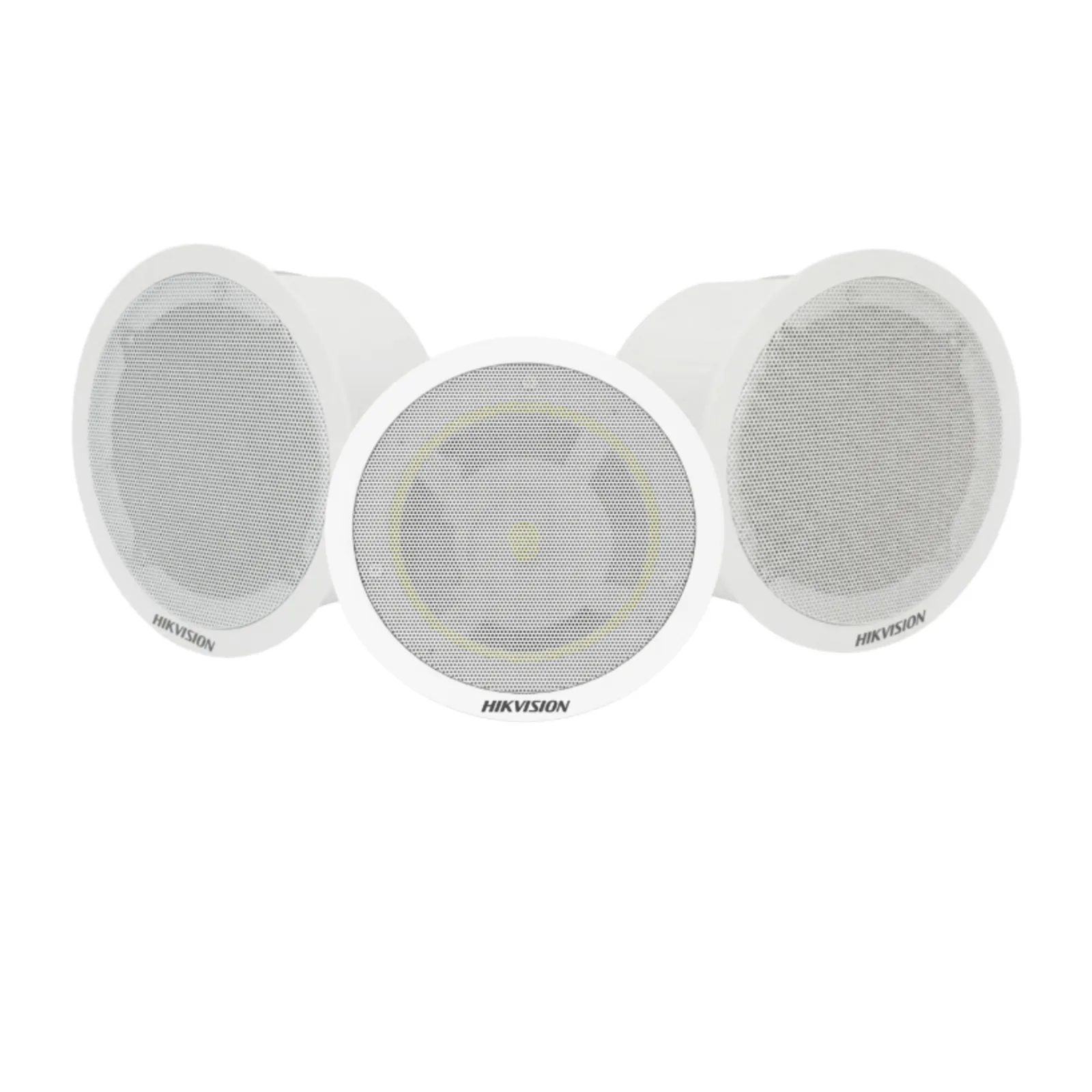 Kit Altavoz principal y 2 bocinas secundarias, solo alimenta la principal / No requiere amplificador | Bluetooth | Hik-Connect | Musical Ambiental | Voceo | Calendarización de audios