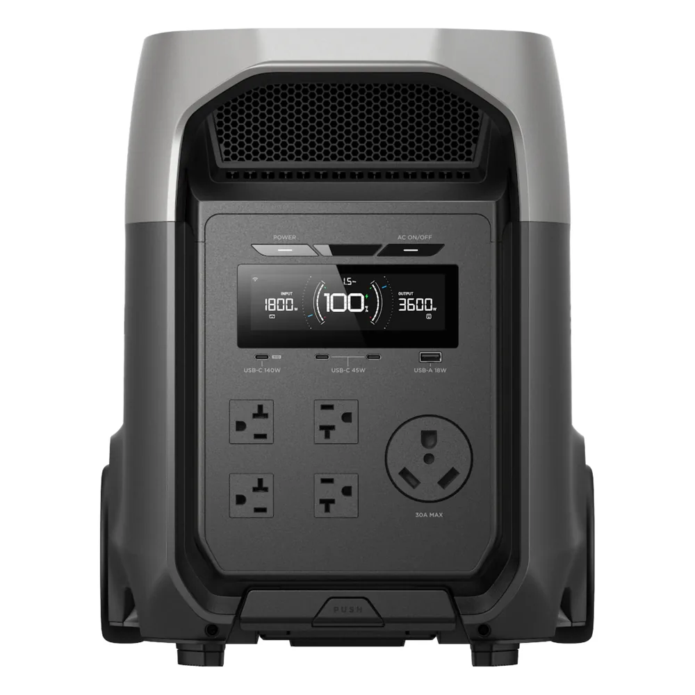 Estación de Energía Portátil EcoFlow DELTA 3 ULTRA, 3072Wh, Batería LiFePO4, Salida 3600W (Surge 7200W)