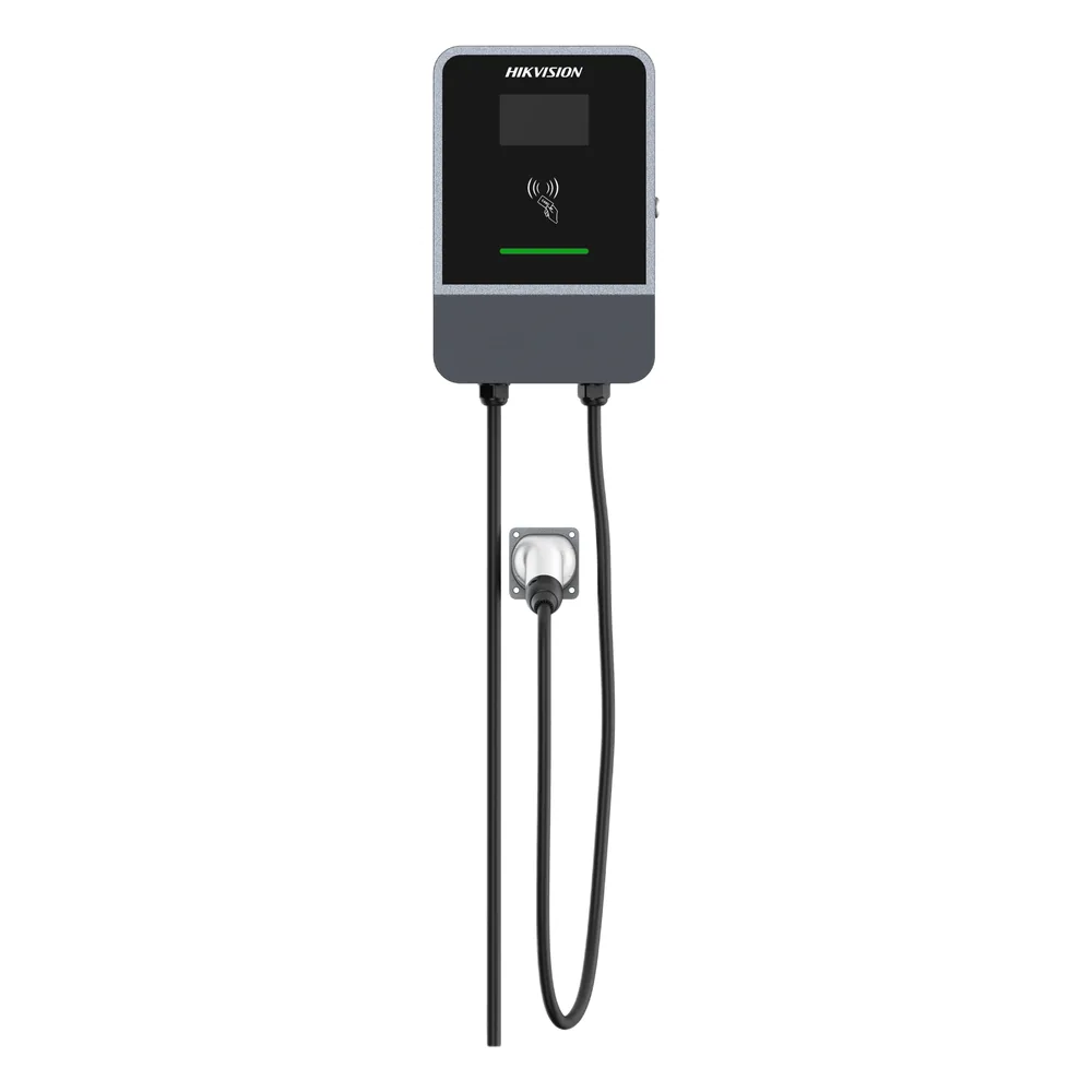 Estación de Carga para Vehículos Eléctricos / 32 A / 7 kW / Conector Tipo 2 (IEC 62196) / 230 V Monofásico / Pantalla LCD 4.3 in / Cable 5 m / Plug and Play / APP Móvil / RFID / IP55 e IK10