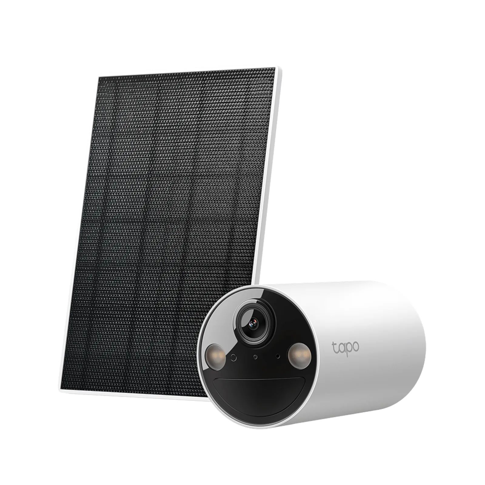 Kit Cámara Solar Tapo / 2K 3MP (2304×1296 px) / Visión Nocturna Color / Batería 6400 mAh 180 Días / IP65 / Panel Solar Integrado / Detección IA Personas / Audio Bidireccional