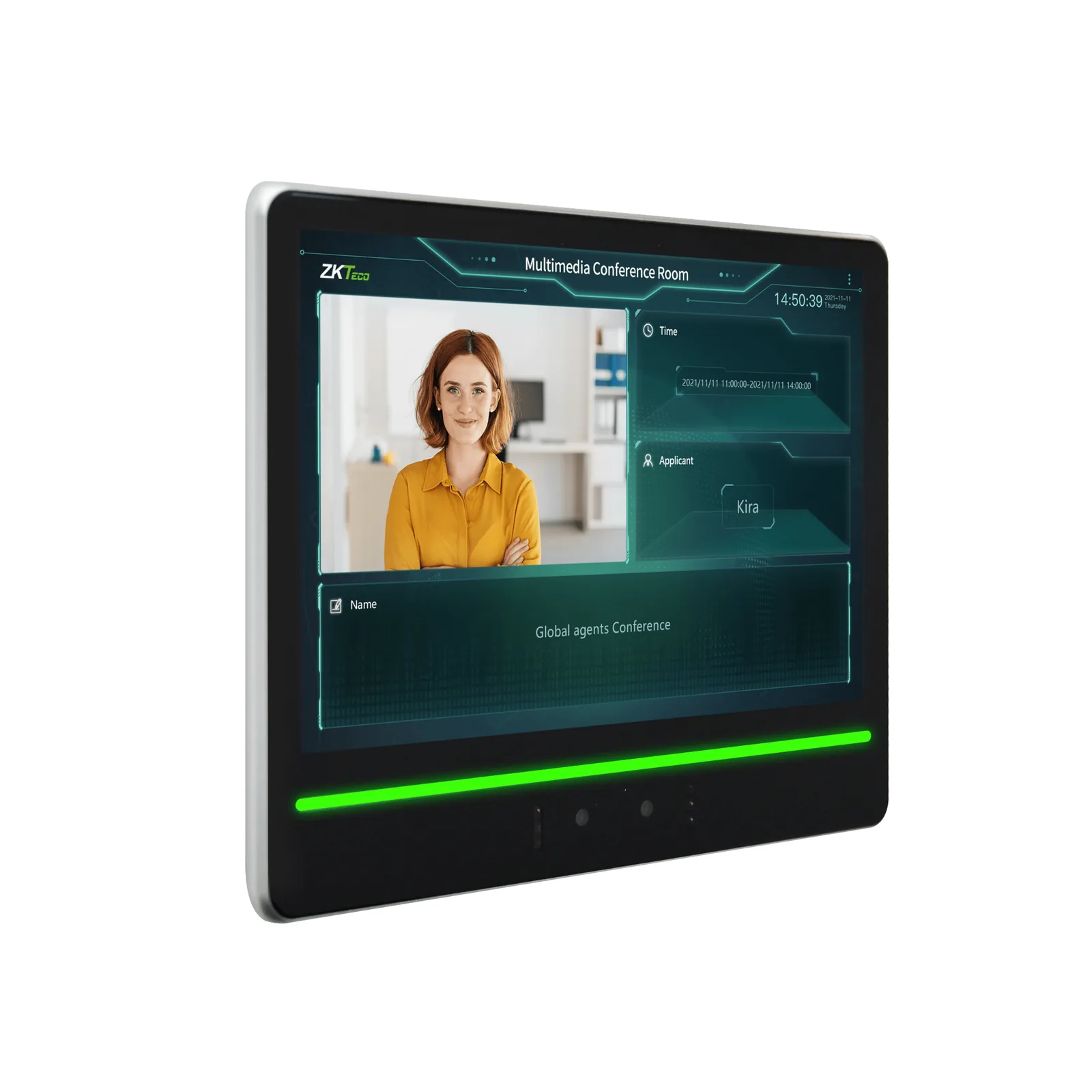 Terminal de Verificación Facial / Pantalla Táctil 10.1" / Autenticación Dual Rostro-Tarjeta / Cámara Binocular 2MP WDR / Capacidad 10,000 Rostros / WiFi 2.4 GHz / Android 7.1