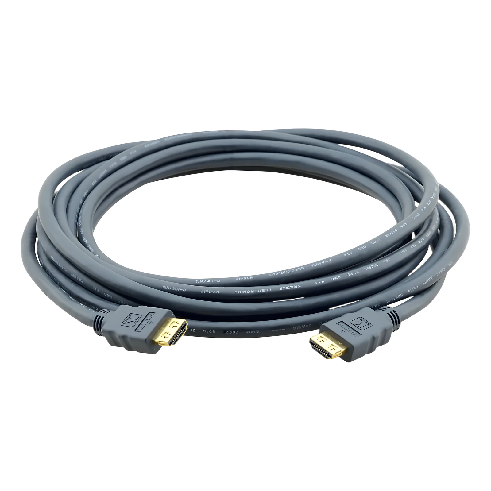 Cable HDMI Premium| Longitud 10.7 m | Alta Velocidad 18 Gbps | 4K@60Hz (4:2:0) | Conectores Dorados 24K | K-Lock Resistentes | Triple Blindaje | Certificado Premium
