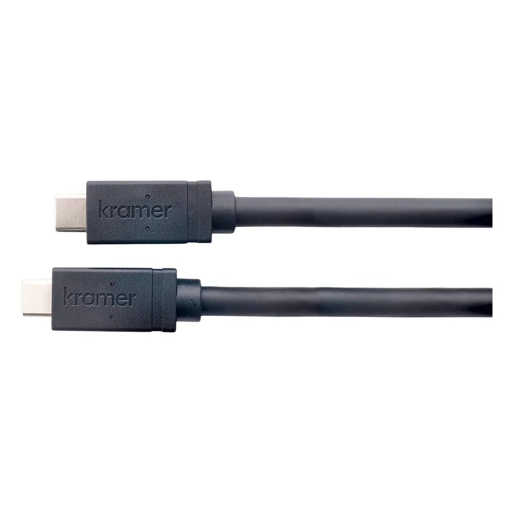 Cable USB 3.2 GEN-2 Full Featured | USB-C (M) a USB-C (M) | Active | 10 Gbps | 100W PD | 4K@60 | Ethernet 1 Gbps | K-Lock | 4.60 mts