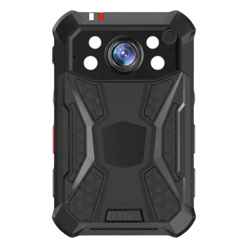 Body Camera Portátil / Grabación a 2K / Pantalla 2.4" LCD / IP68 / H.265 / 64GB de Almacenamiento / GPS / WIFI / 3G y 4G / Fotos de Hasta 40 Megapixel / Micrófono Integrado
