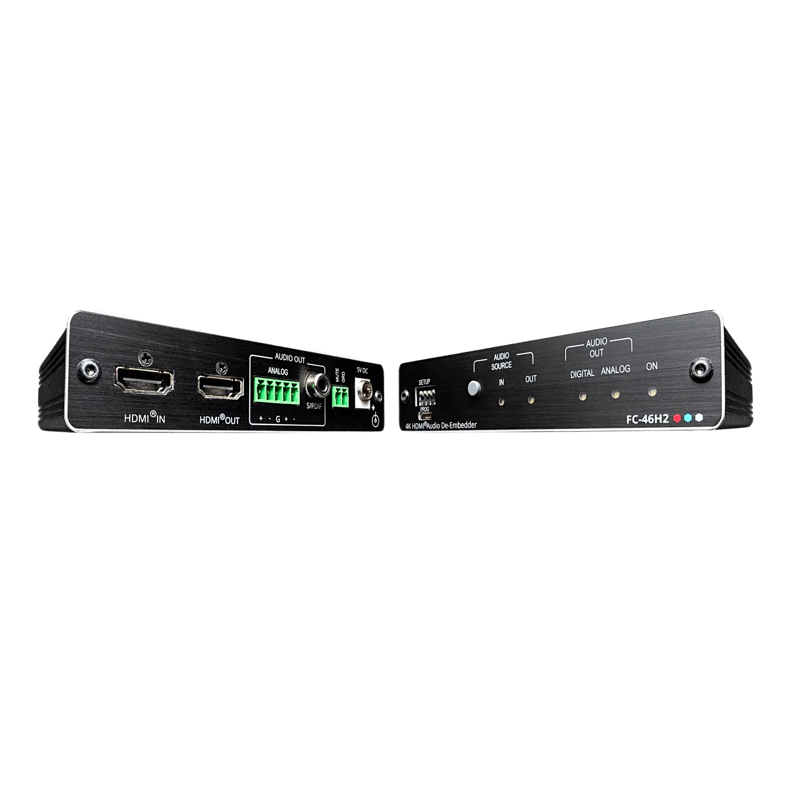 Desembebedor de Audio HDMI Profesional | 4K/60 UHD (4:4:4) | 18 Gbps | HDR | HDCP 2.2 | Salidas S/PDIF y Audio Balanceado | ARC | Gestión EDID Inteligente | Kramer re-Klocking | DigiTOOLS Compacto