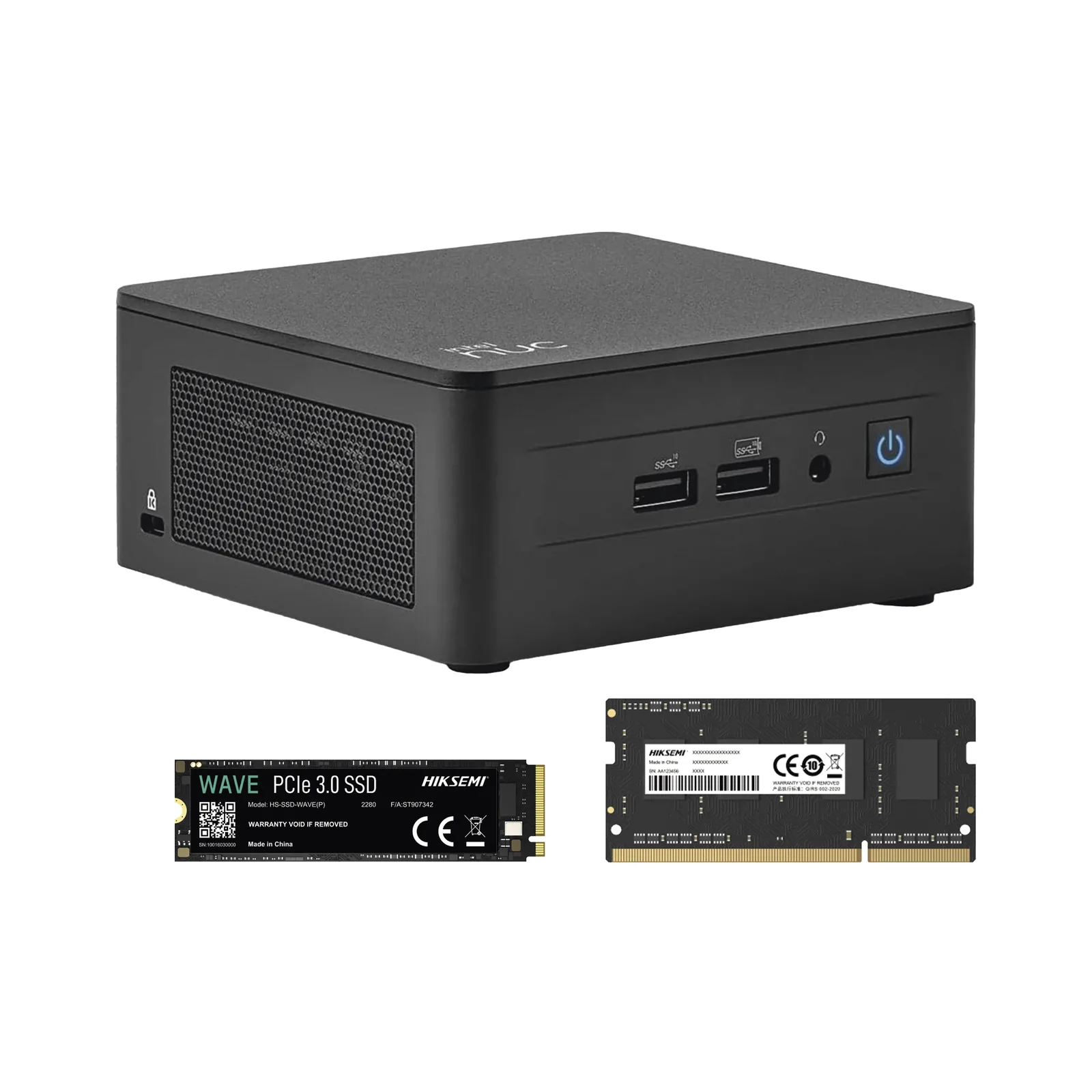 Kit / Mini PC NUC Barebone / Intel Core I3 /bluetooth / Incluye memoria 8GB / Incluye 256 SSD / No incluye sistema operativo