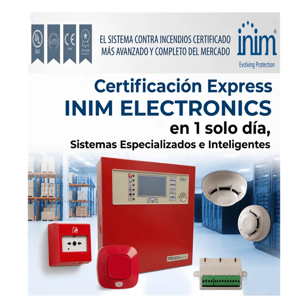Certificación Presencial INIM Electronics/Serie Previdia Compact en solo 1 Día