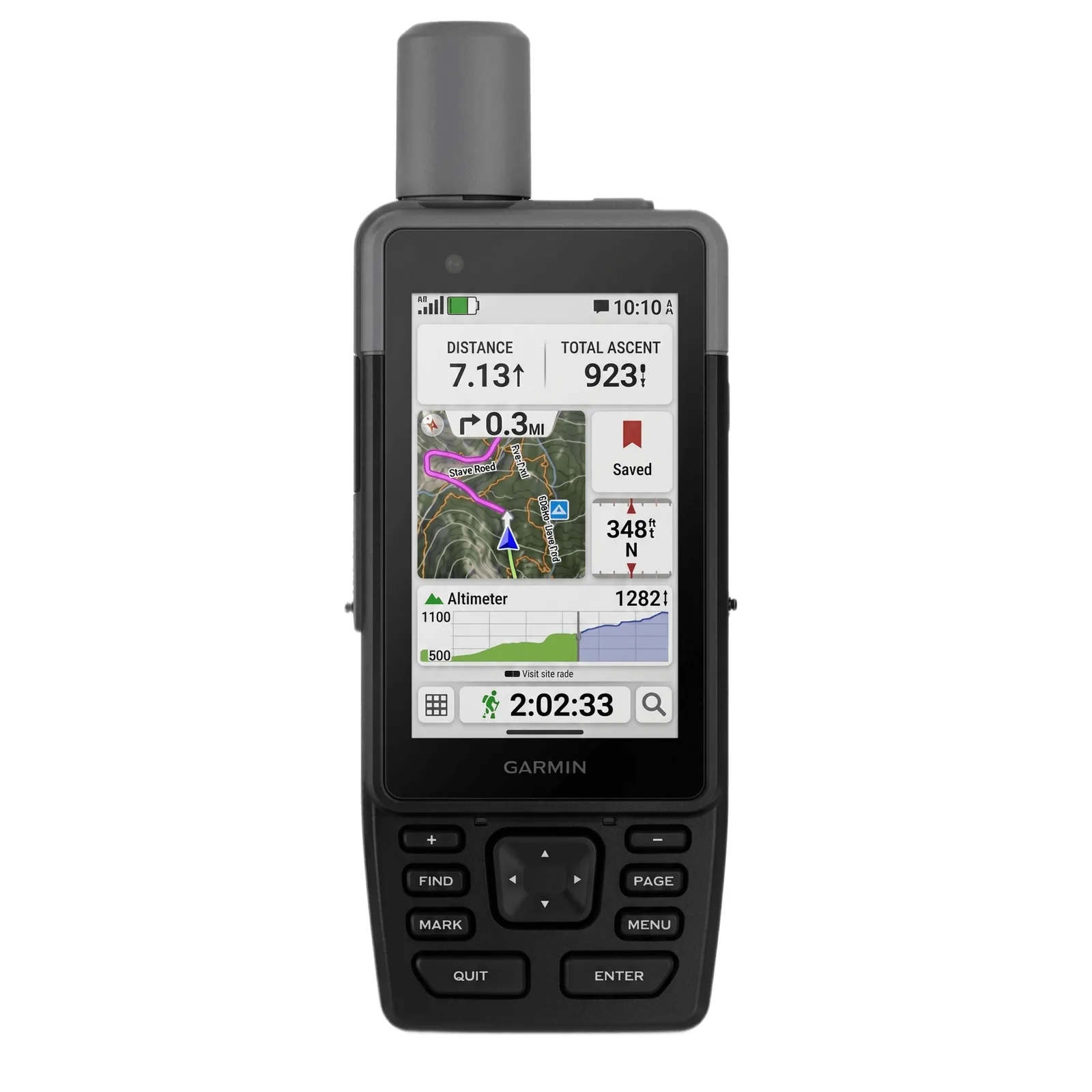 Navegador GPS Portátil / Receptor Multibanda / Pantalla Táctil 3.5" / Resistente IP67 y MIL-STD-810 / Mapas Topográficos Preinstalados / Batería hasta 145 horas / Altímetro Barométrico y Brújula / Cone
